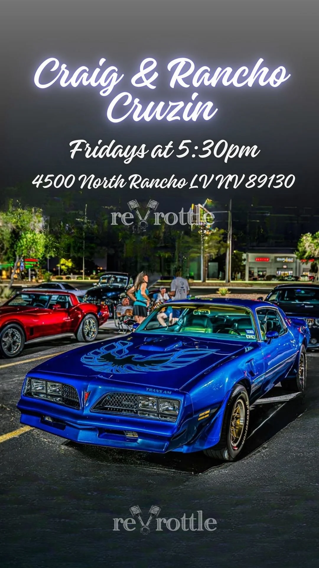 Craig and Rancho Cruzin at Boulevard Home Las Vegas Car Meet jan 23rd 2026