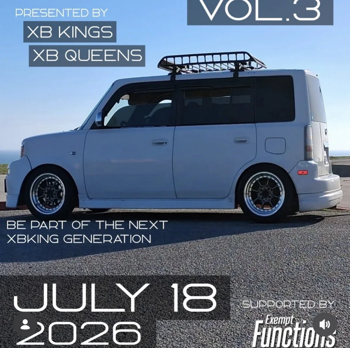 XB Kings XB Queens Vol 3 Exempt Functions jul 18th 2026