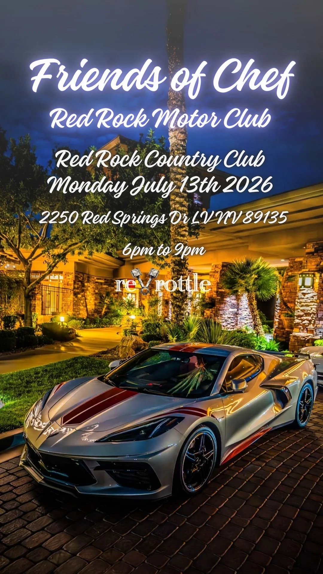 Friends Of Chef Red Rock Motor Club Red Rock Country Club Cars Meet july 13th 2026