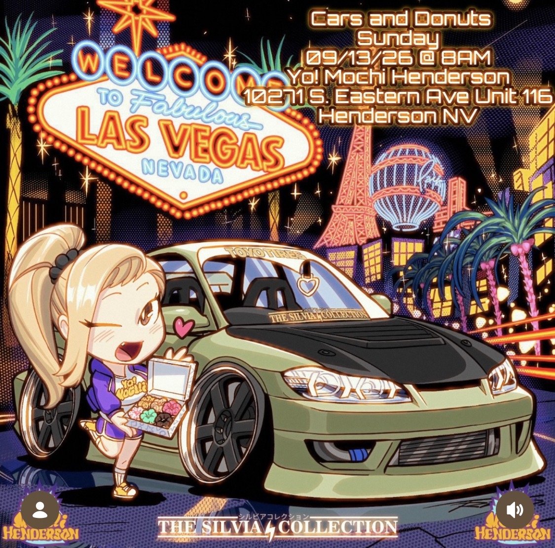 Cars and Donuts The Silvia Collection Yo Mochi Henderson sep 13th 2026