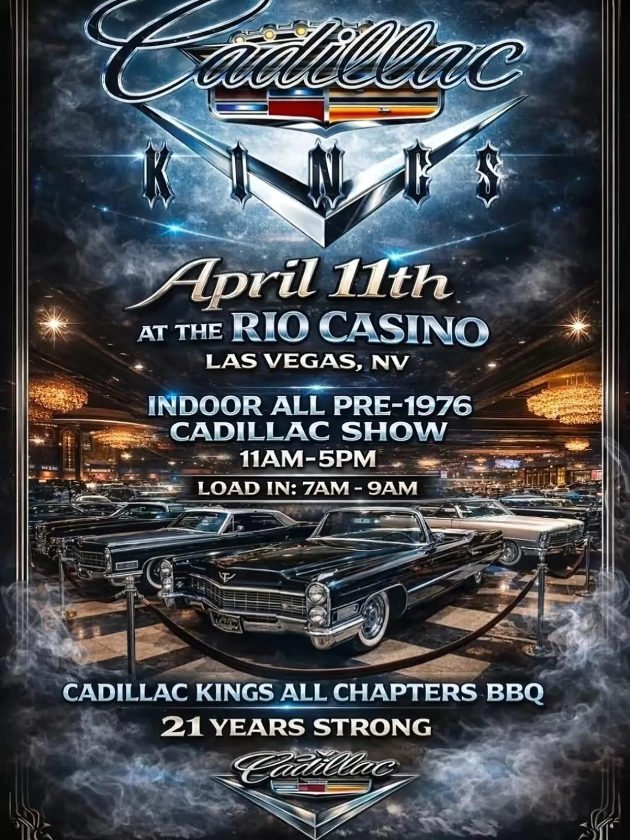 Cadillac Kings All Chapters BBQ at the Rio Casino apr 11th 2026