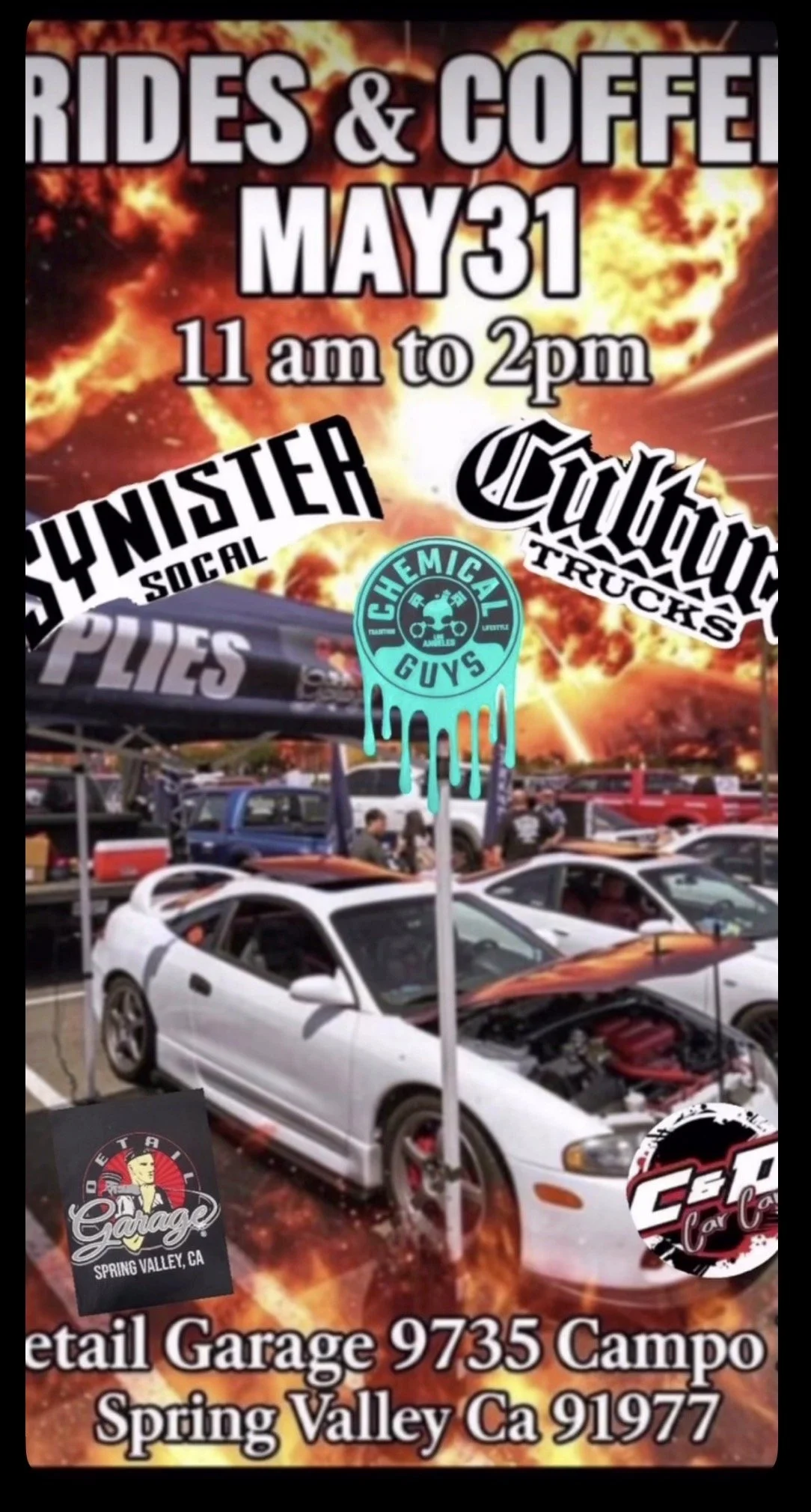Rides and Coffee Detail Garage Chemical Guys may 31st 2026