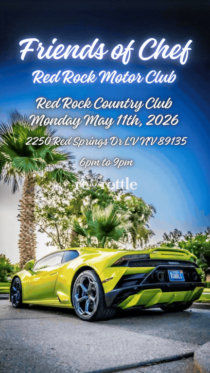 Friends Of Chef Red Rock Motor Club Red Rock Country Club Cars Meet may 11th 2026