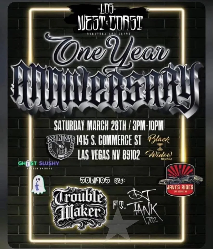 Los West Coast One Year Anniversary mar 28th 2026