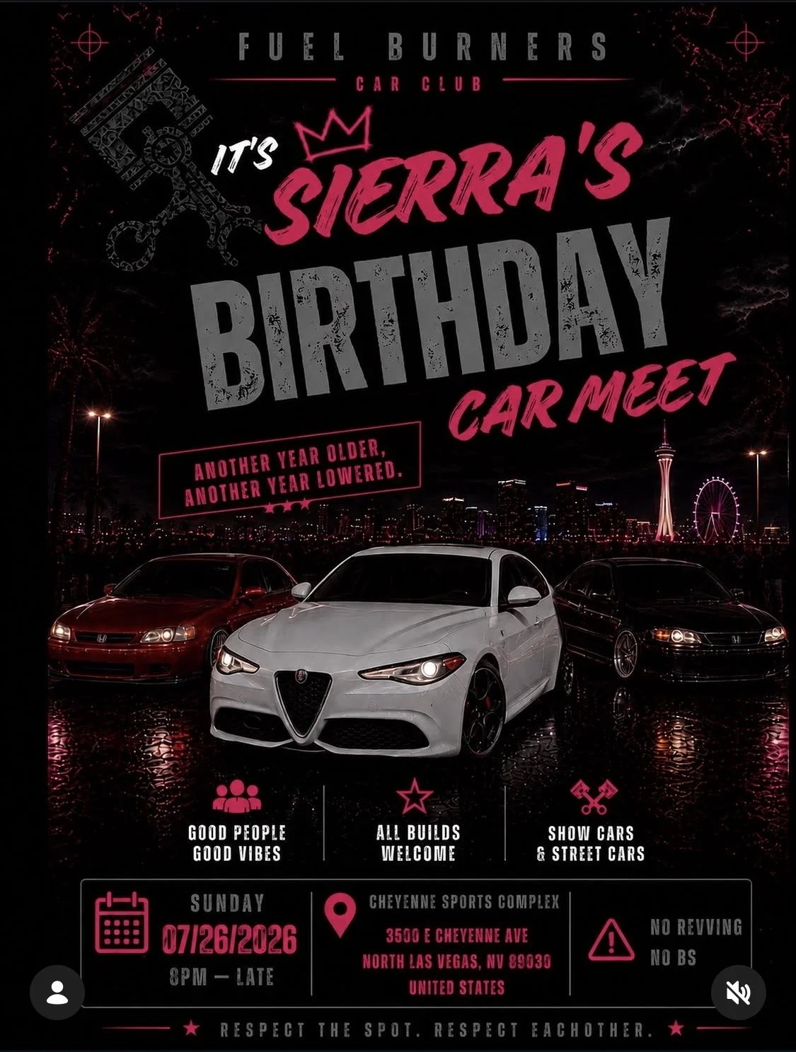 Fuel Burner Car Club Its Sierras Birthday Car Meet july 26th 2026