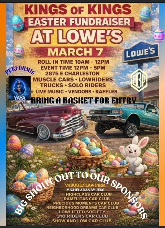 Kings of Kings Easter Fundraiser at Lowes mar 7th 2026