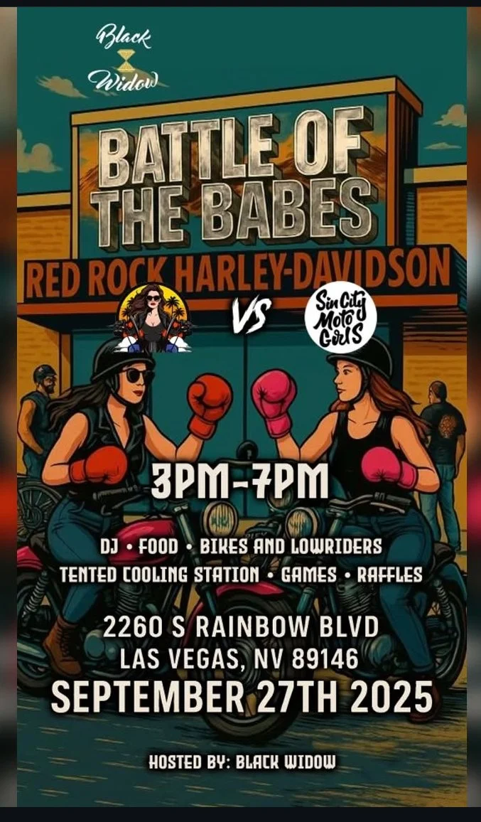 Battle Of The Babes Red Rock Harley Davidson Black Widow Sin City Moto Girls sep 27th 2025