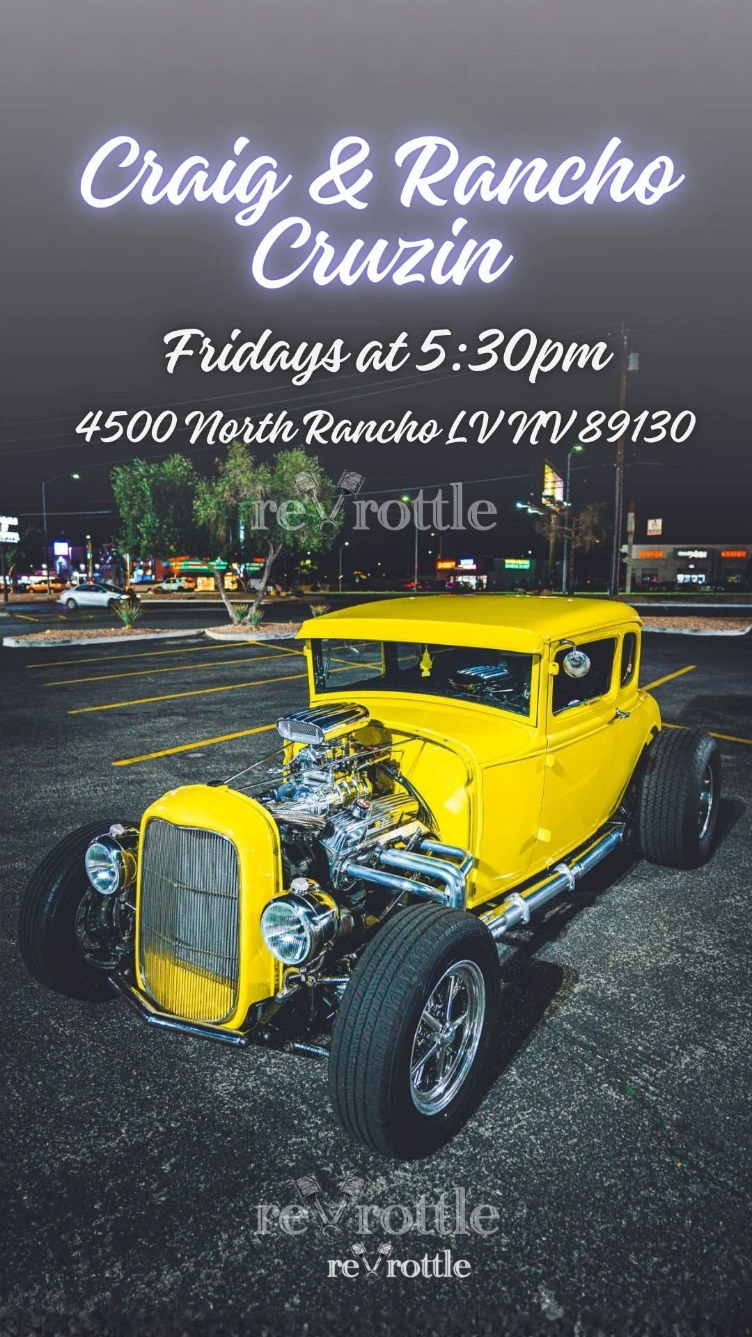 Craig and Rancho Cruzin at Boulevard Home Las Vegas Car Meet jan 30th 2026
