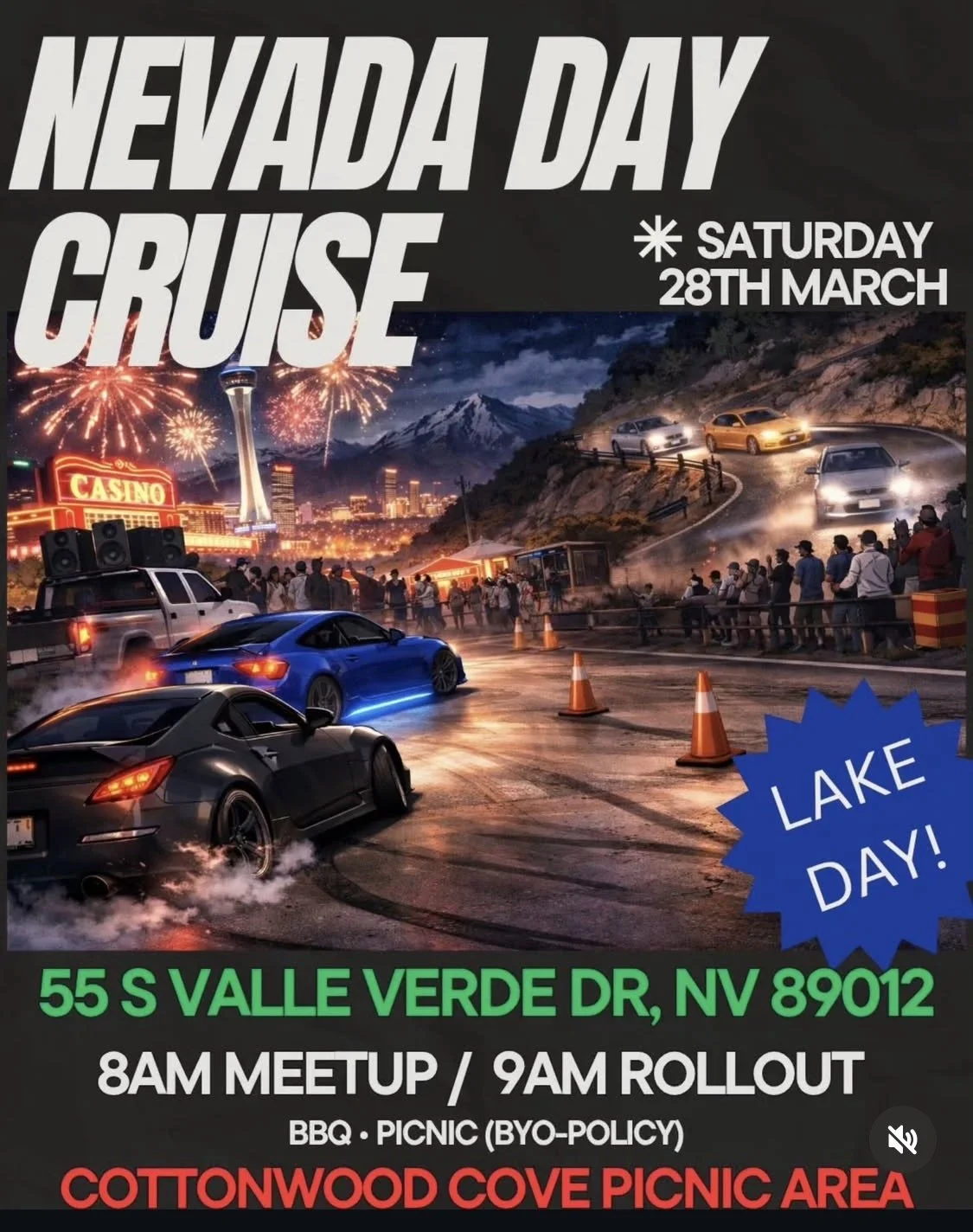 Nevada Day Cruise Lake Day mar 28th 2026