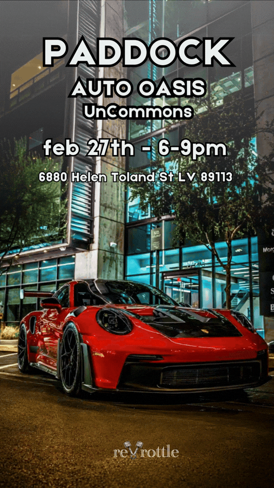 Paddock Auto Oasis at UnCommons Las Vegas Cars Meets feb 27th 2026