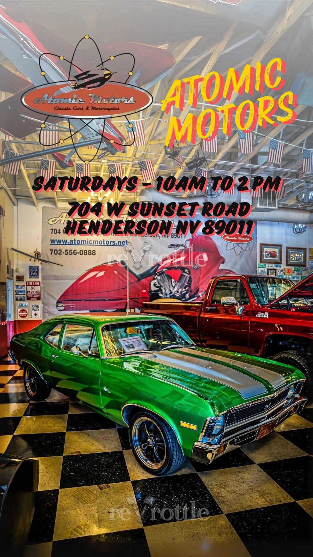 Atomic Motors Weekly Open House Las Vegas Car Meet dec 6th 2025