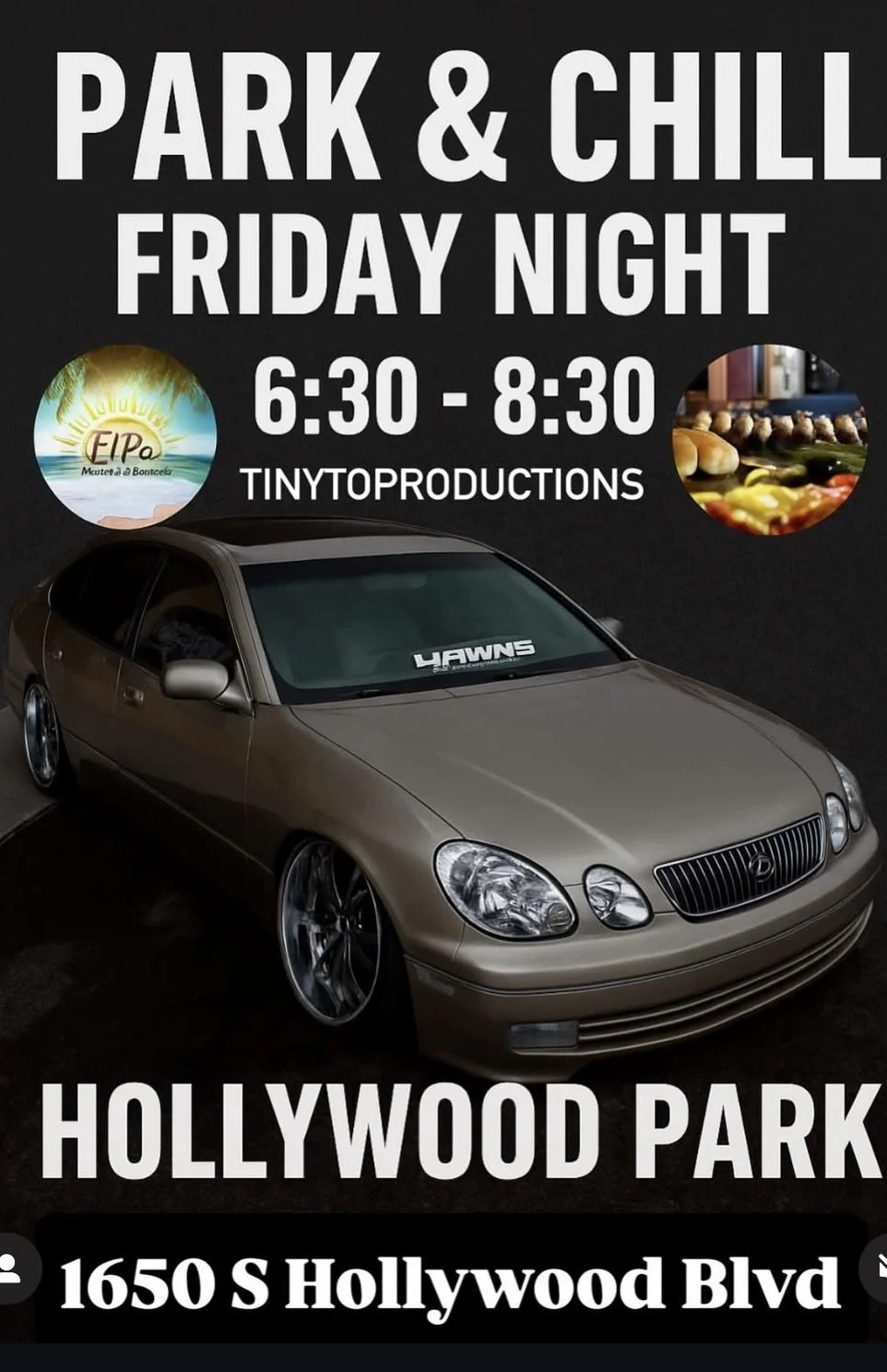 Park and Chill Friday Night Tinytoproductions Hollywood Park sep 12th 2025