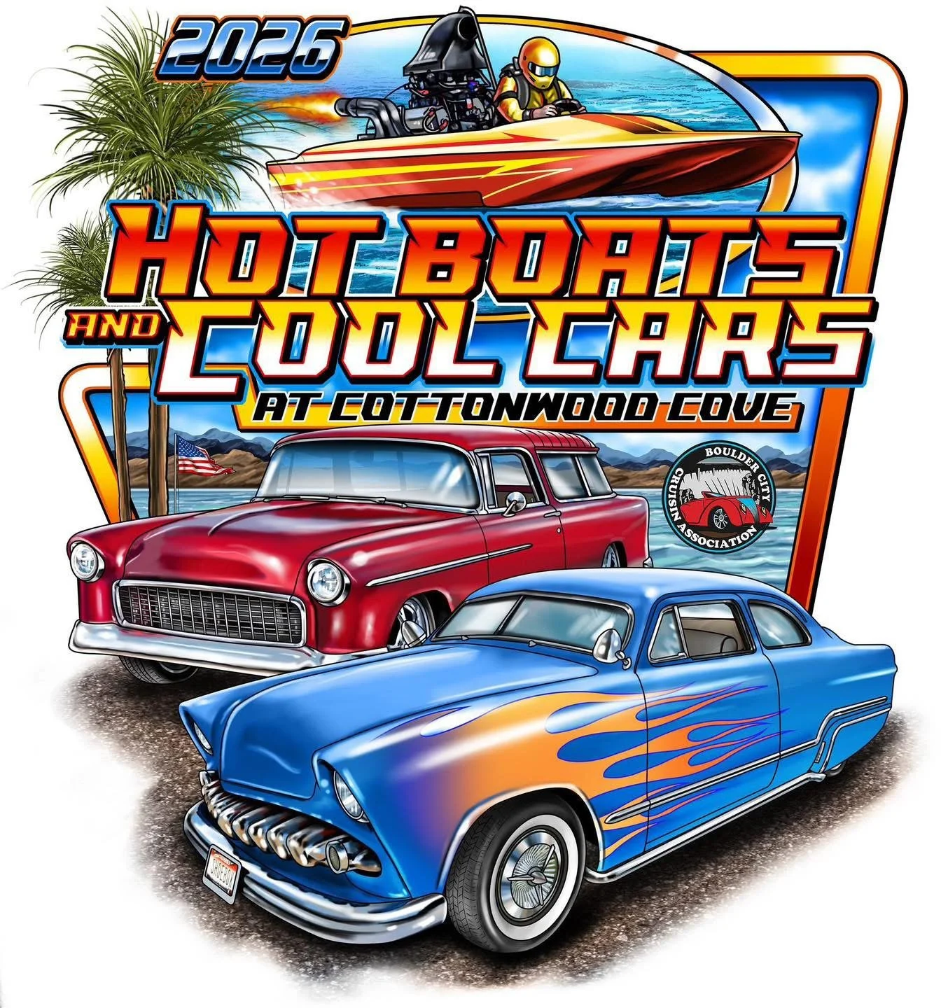 Hot Boats and Cool Cars at Cottonwood Cove mar 21-22nd