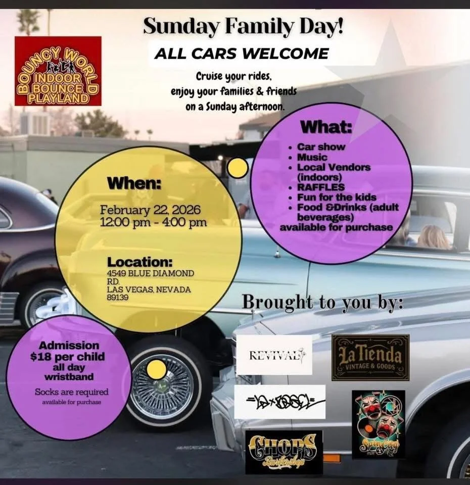 Lowrider Sunday Family Day feb 22nd 2026
