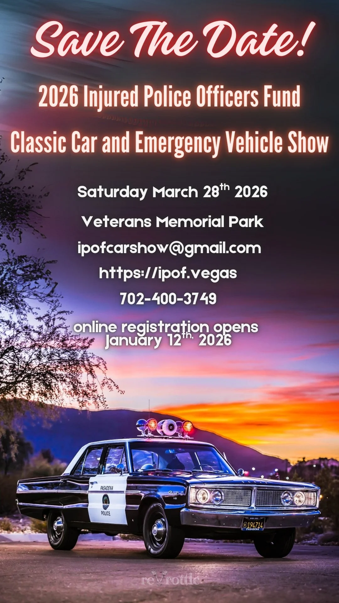 2026 IPOF Injured Police Officers Fund Classic Car and Emergency Vehicle Show