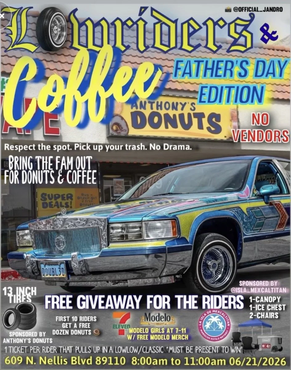 Lowriders and Coffee Fathers Day Edition Anthonys Donut jun 21st 2026