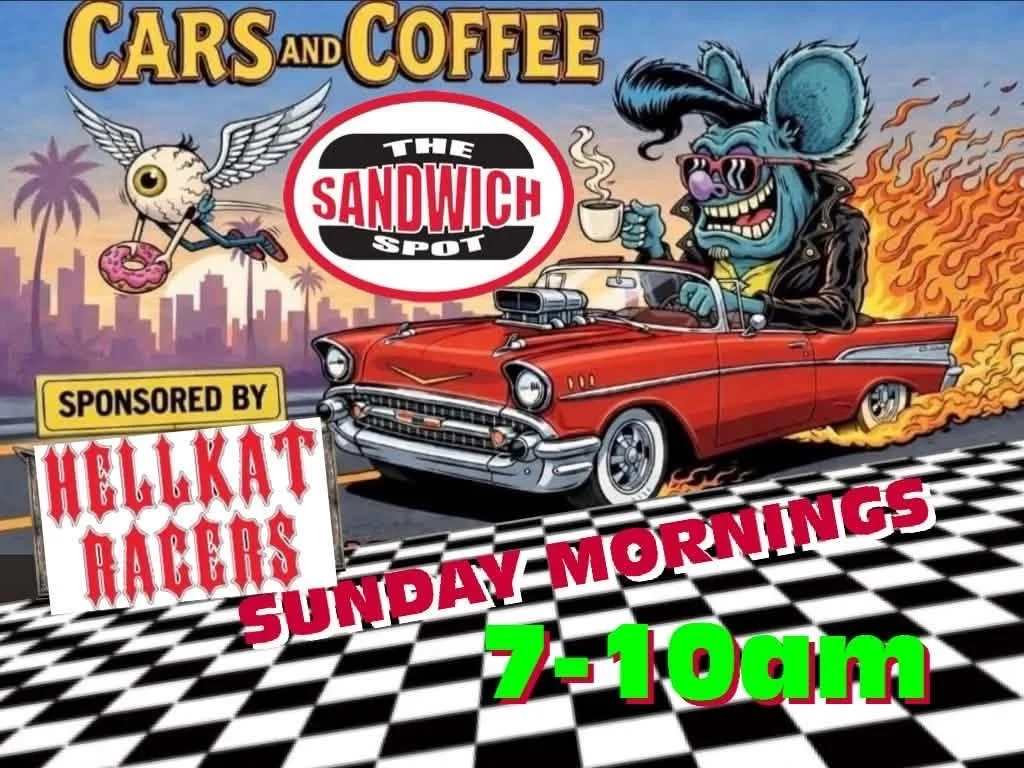 Car and Coffee The Sandwich Spot Hellkat Racers may 10th 2026