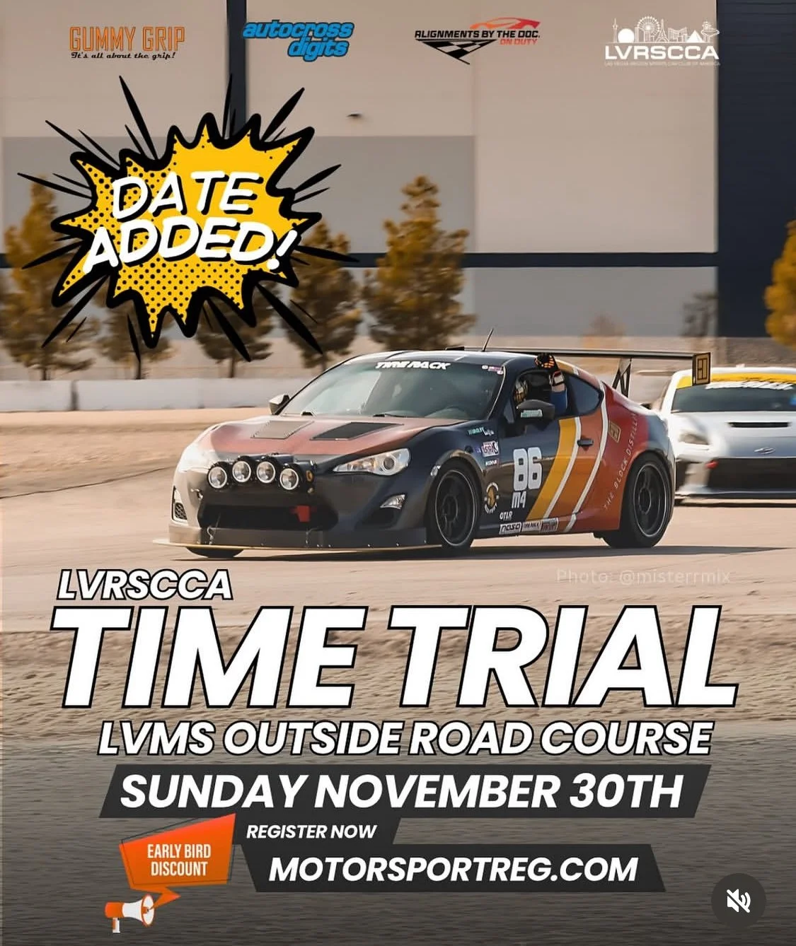 LVRSCCA Time Trial LVMS Motorsportreg nov 30th 2025