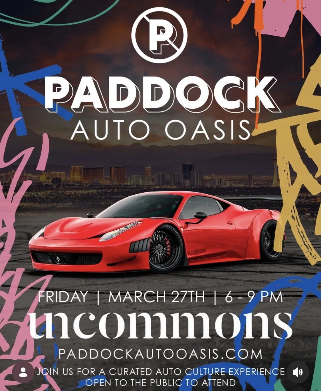 Paddock Auto Oasis Uncommons mar 27th 2026