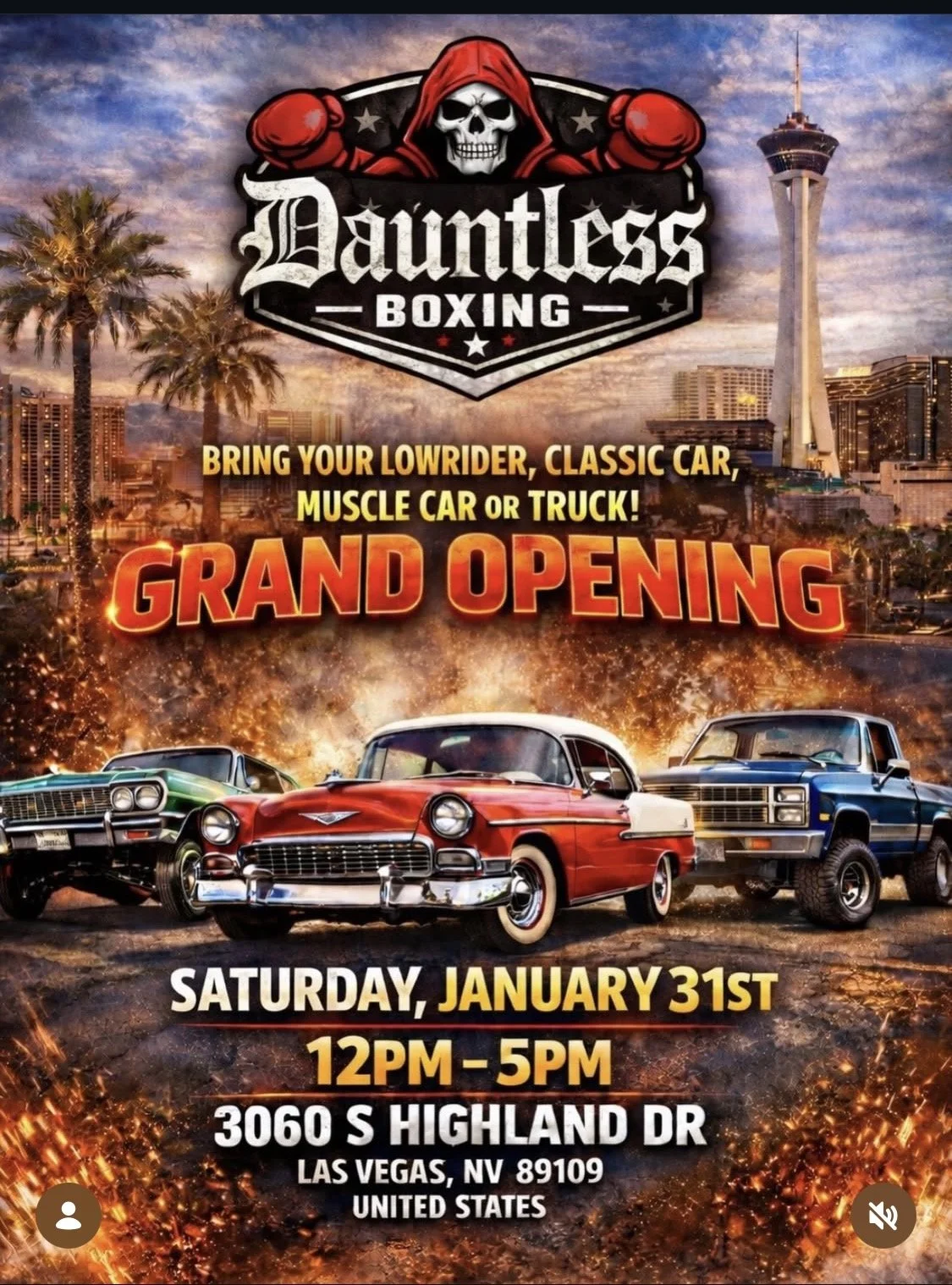 Dauntless Boxing Grand Opening Car Show jan 31st 2026