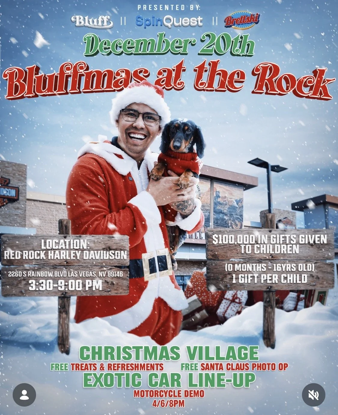 Bluffmas at the Rock Red Rock Harley Davidson dec 20th 2025