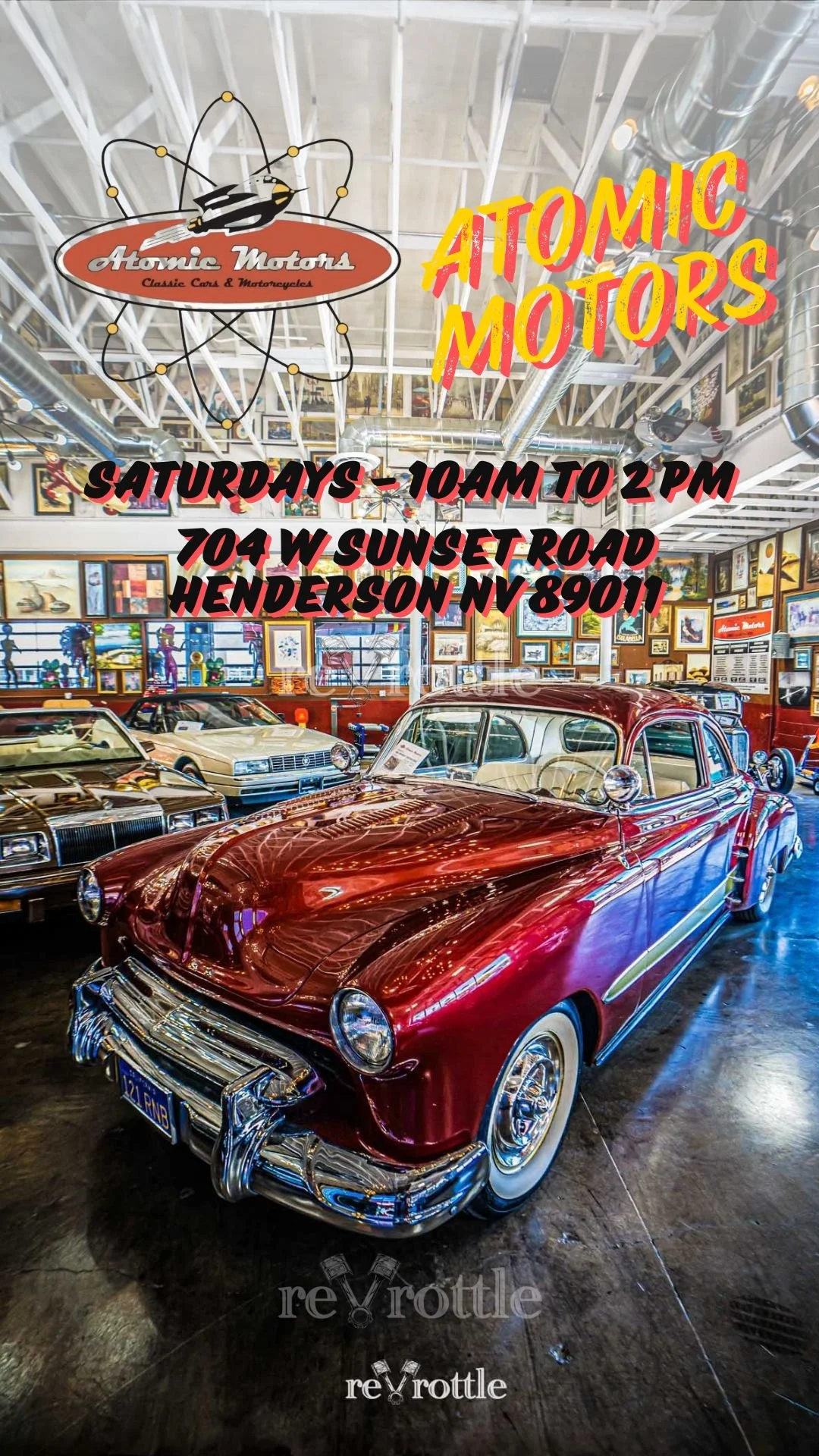 Atomic Motors Weekly Open House Las Vegas Car Meet jan 26th 2026
