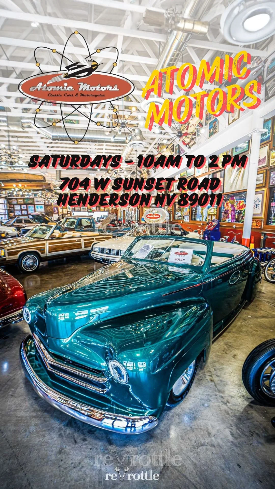 Atomic Motors Weekly Open House Las Vegas Car Meet may 9th 2026