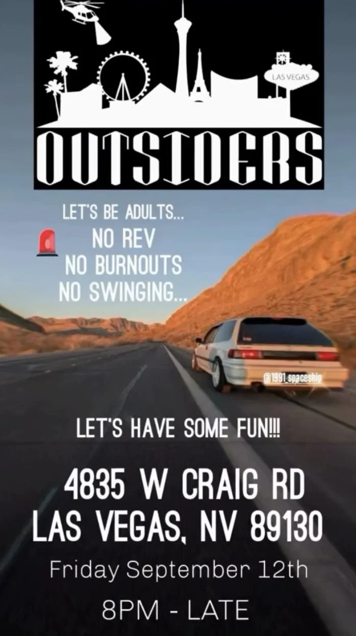 Outsiders Las Vegas Car Meet sep 12th 2025