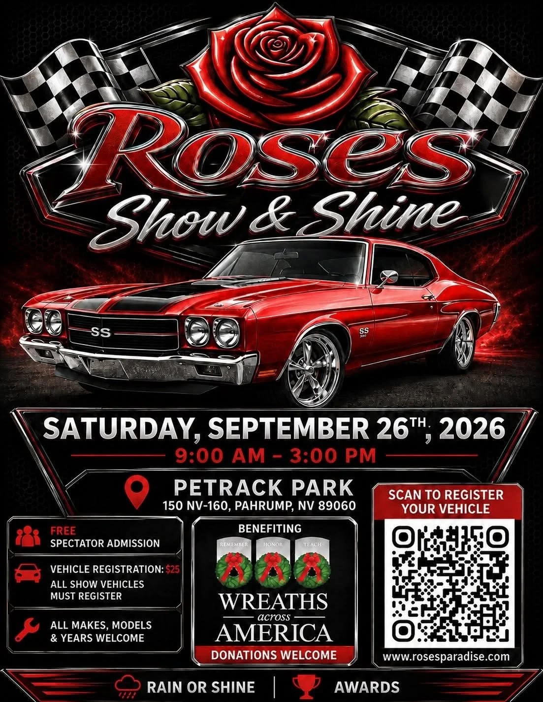 Roses Show and Shine pharump sep 26th 2026