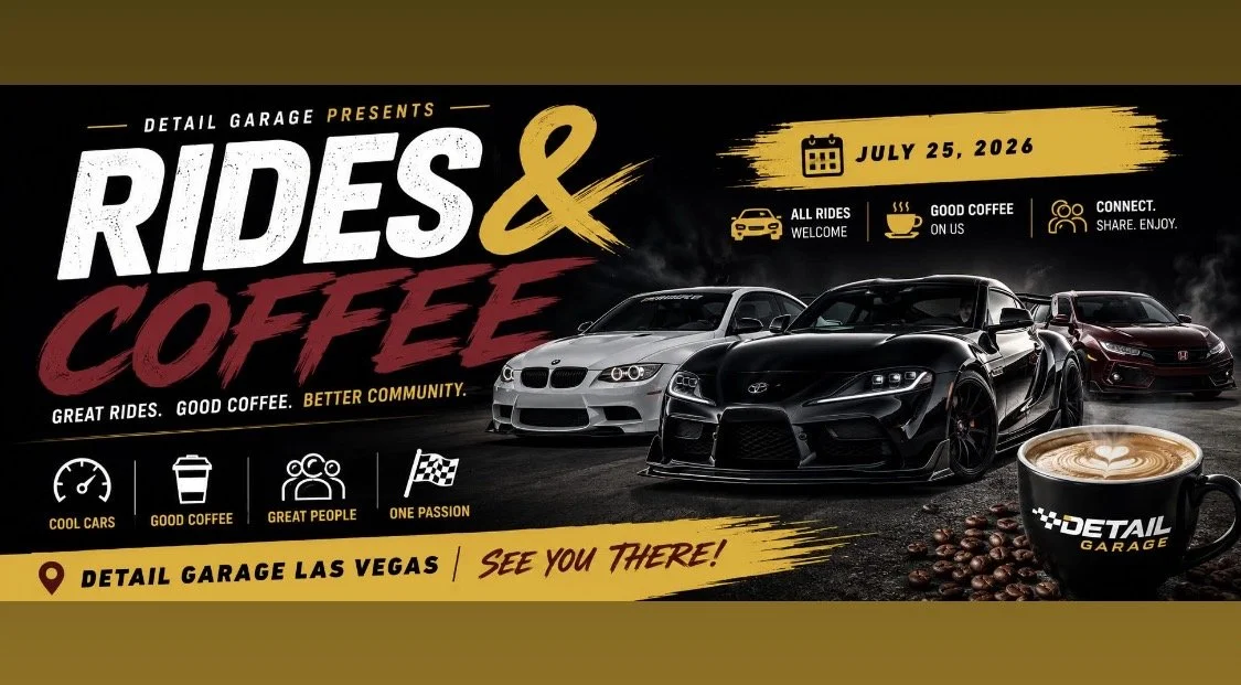 Detail Garage Presents Rides and Coffee july 25th 2026