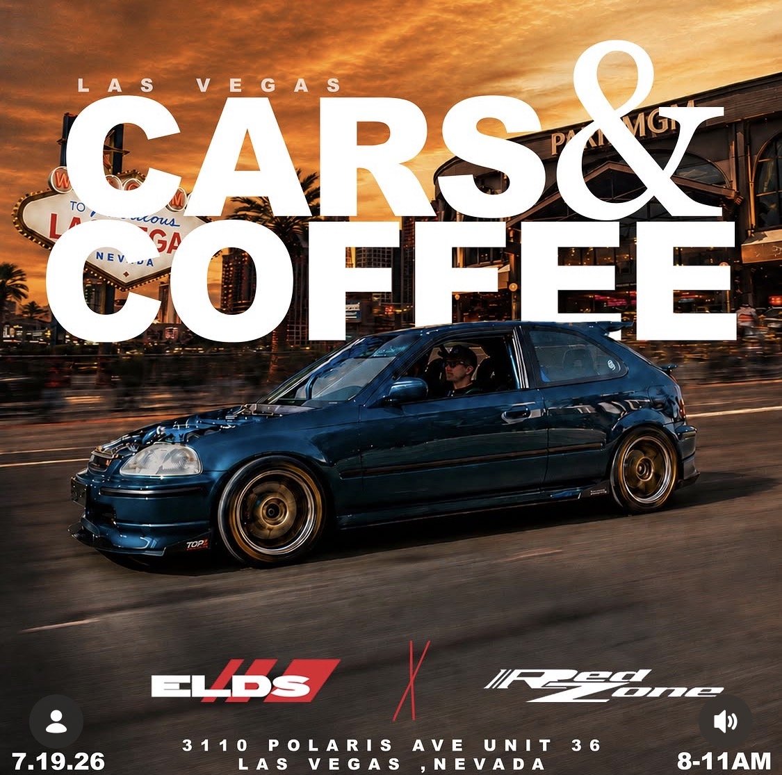 Las Vegas Cars and Coffee ELDS RedZone july 19th 2026