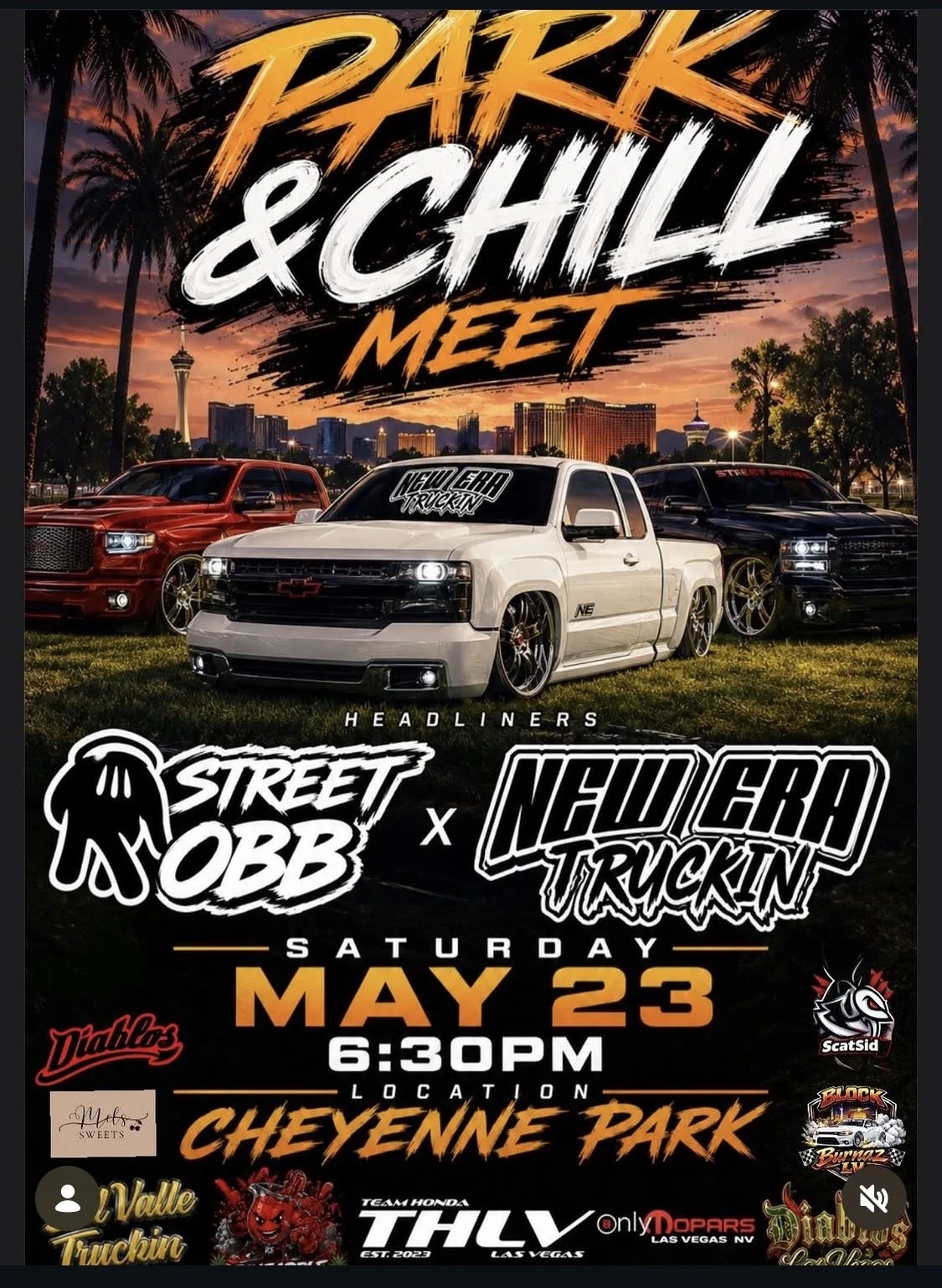 Park and Chill Meet Trucks may 23rd 2026