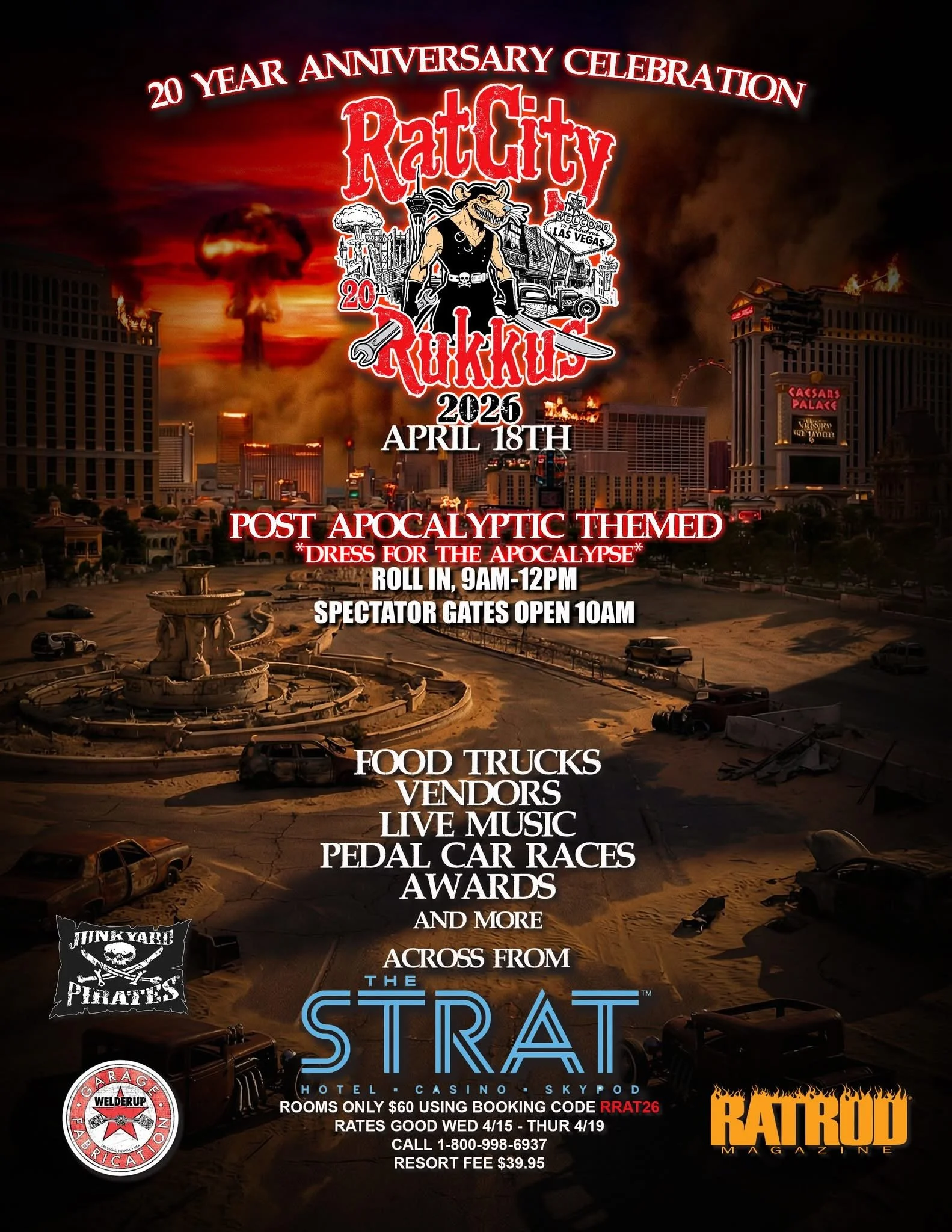 RatCity Rukkus Junkyard Pirates Welderup Ratrod Magazine april 18th 2026
