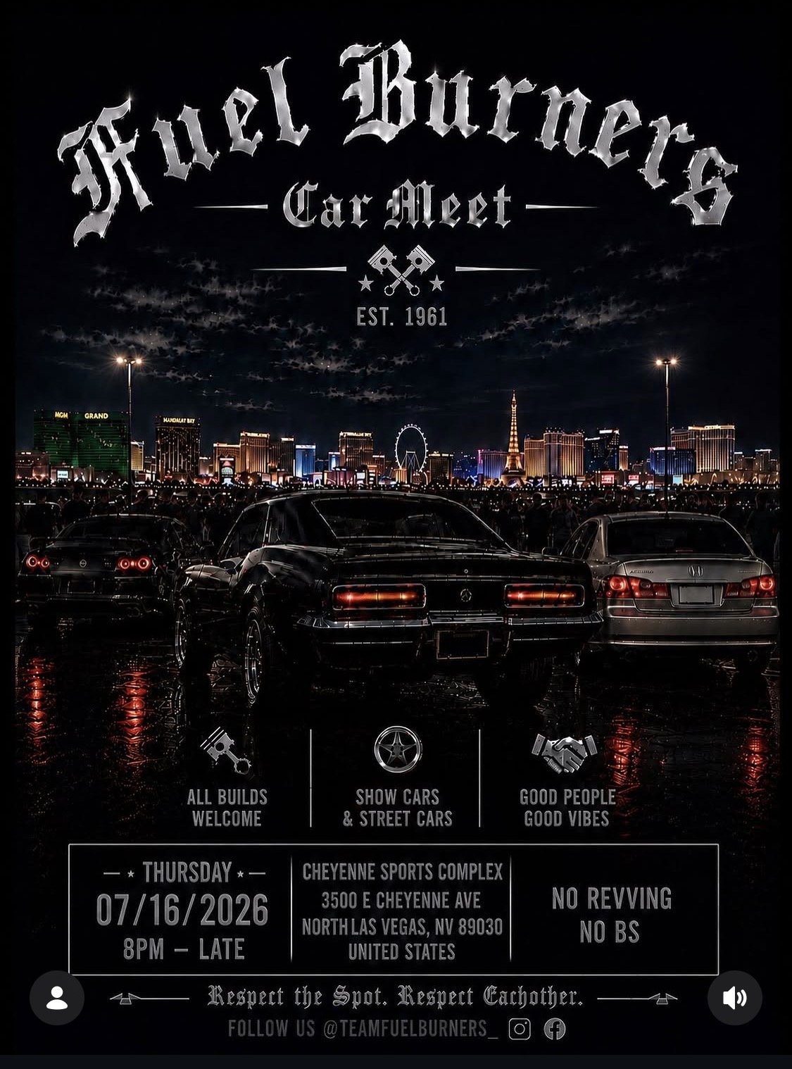 Fuel Burners Car Meet july 16th 2026
