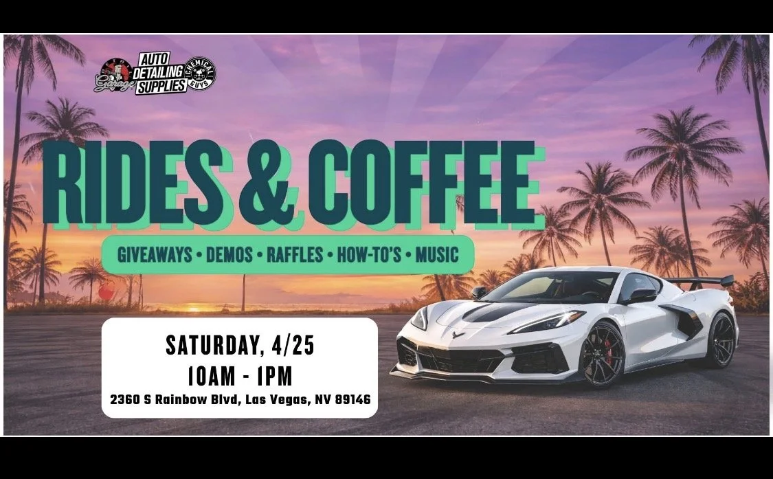 Rides and Coffee Detail Garage Chemical Guys april 25th 2026