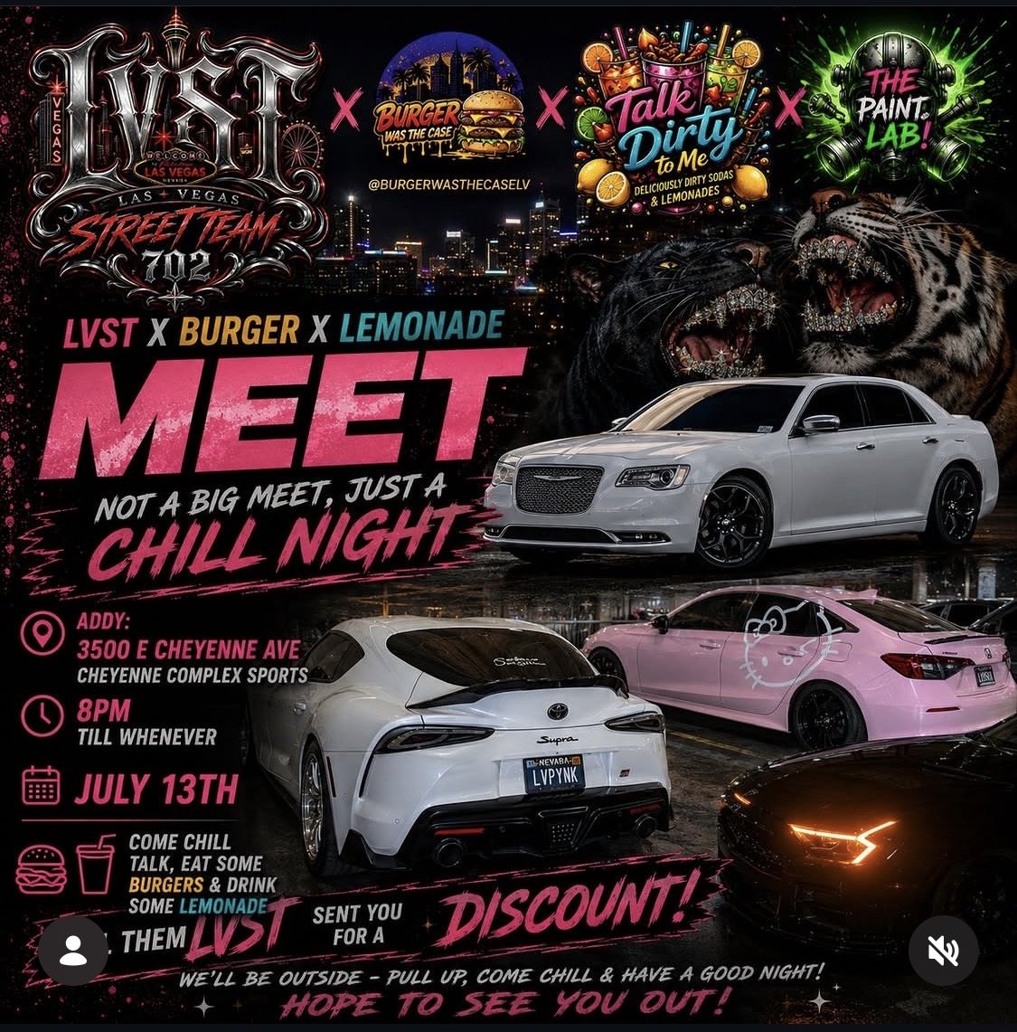 LVST Burger Lemonade Meet july 13th 2026