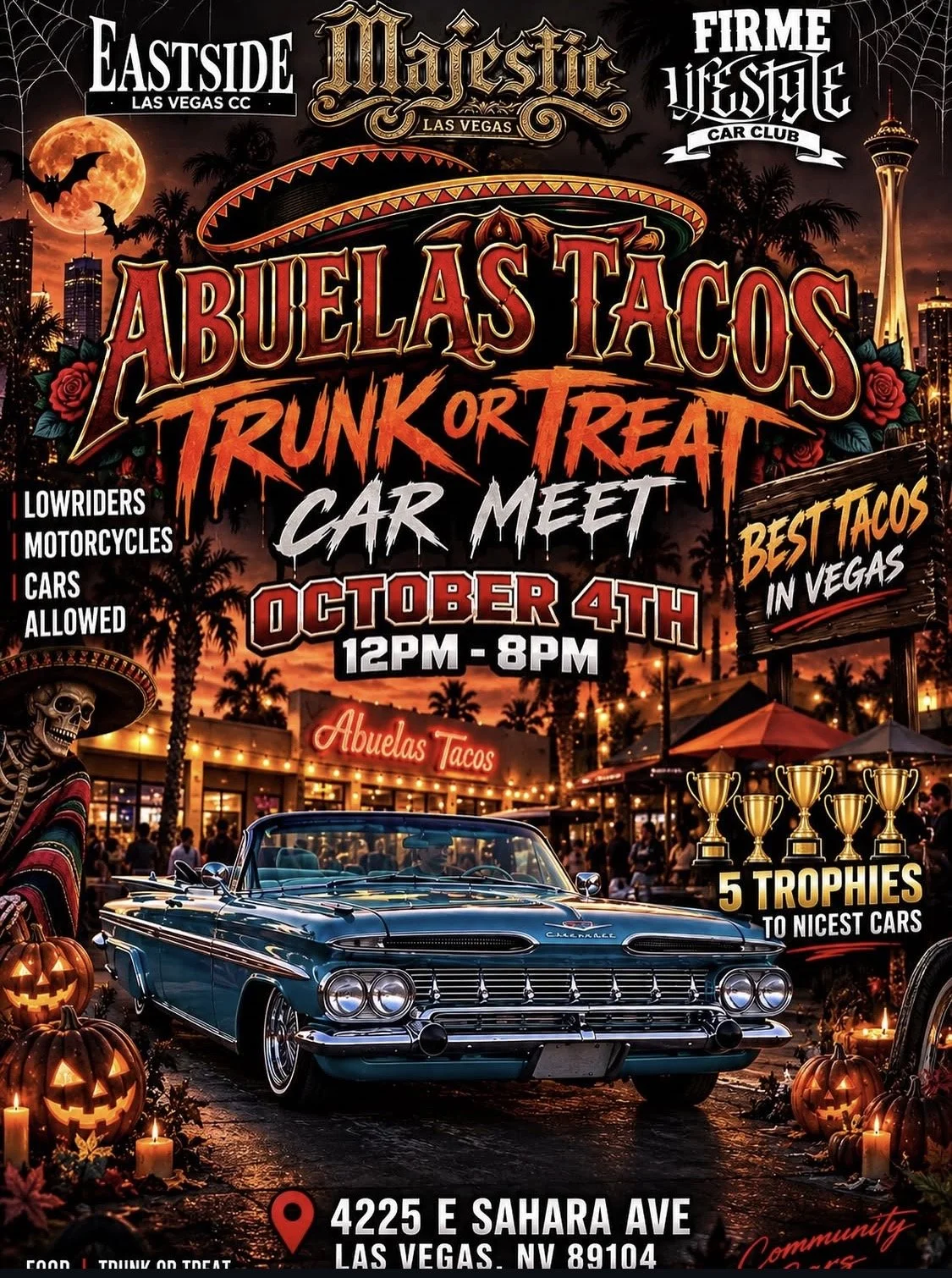 Lowrider Abuelas Tacos Trunk or Treat oct 4th 2026