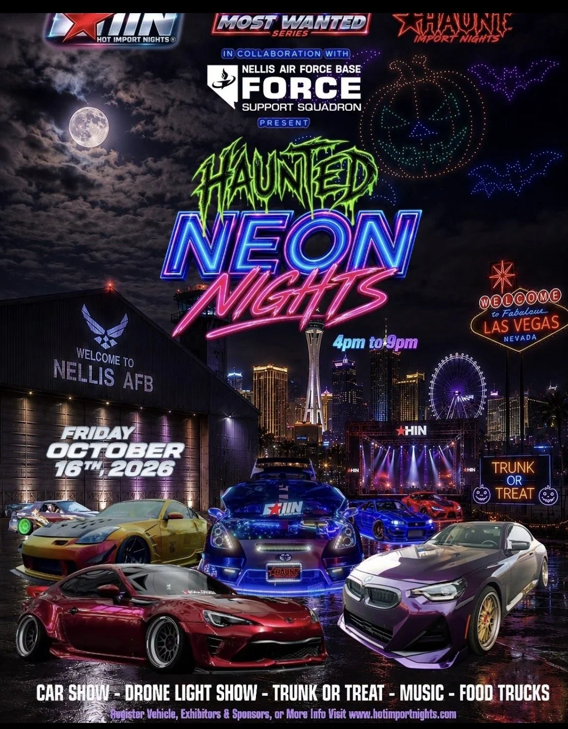 Haunted Neon Nights Hot Import Nights oct 16th 2026