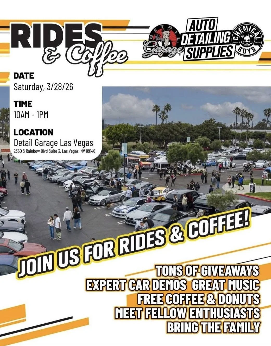 Rides and Coffee Detail Garage Auto Detailing Supplies Chemical Guys mar 28 2026