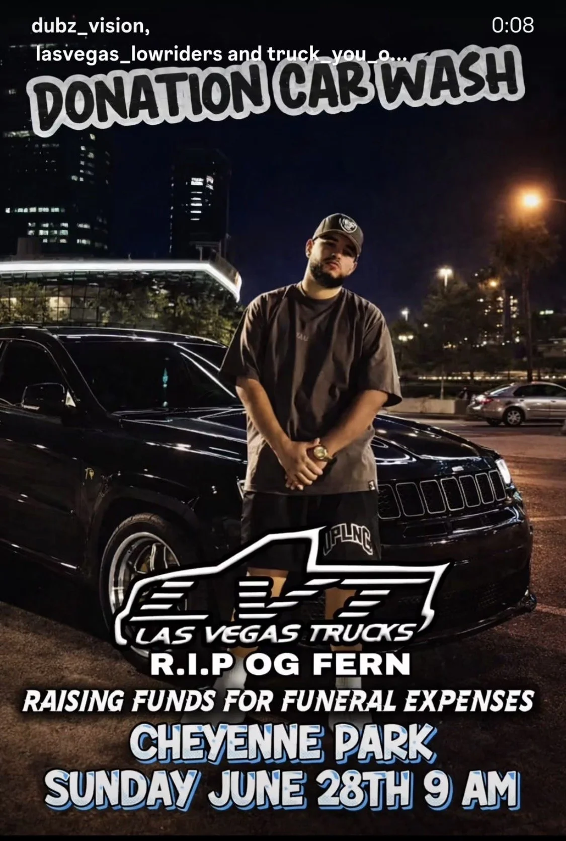 RIP OG Fern Donation Car Wash Las Vegas Trucks jun 28th 2026