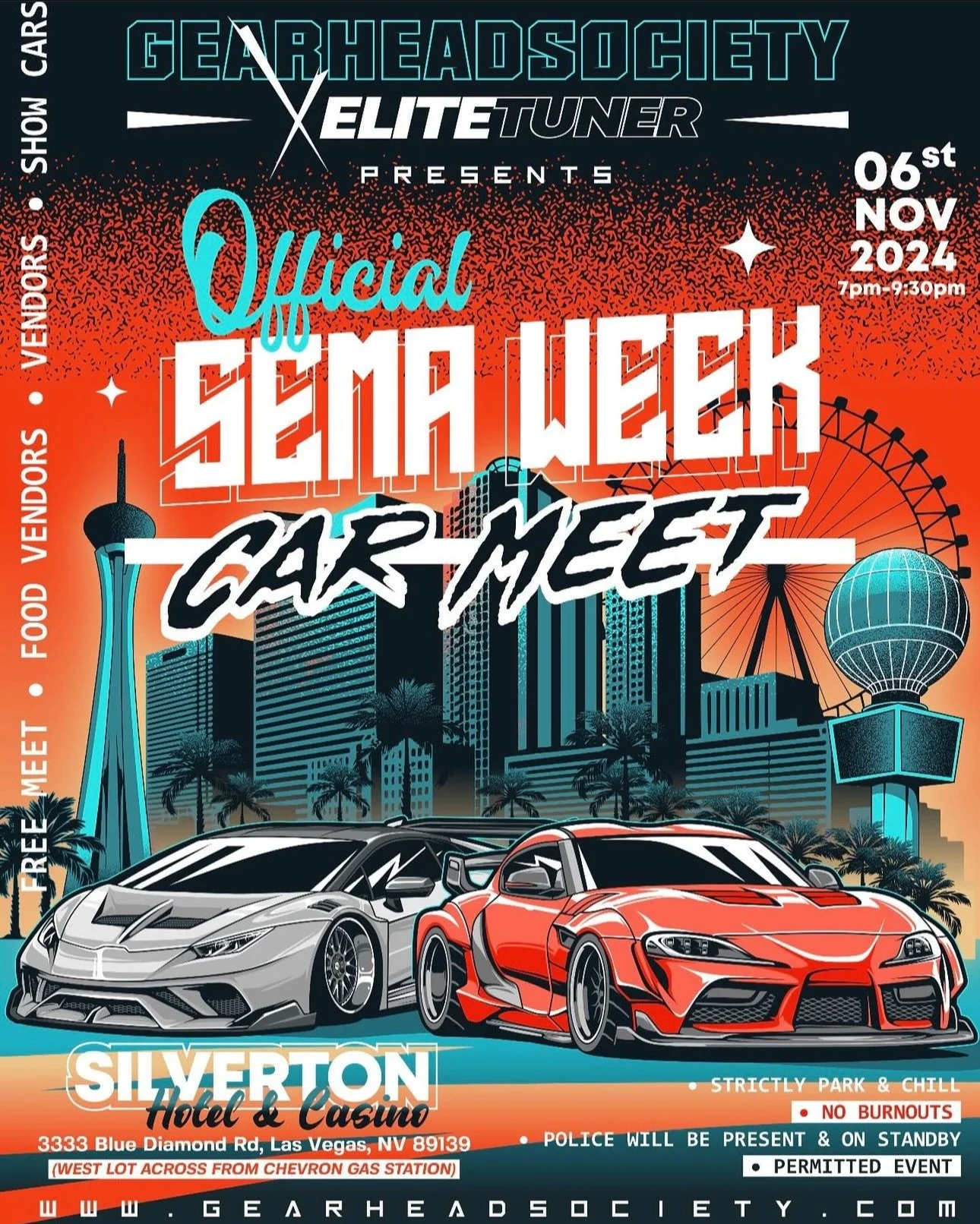 Gearhead Society Elite Tuner Official Sema Week Car Meet Silverton