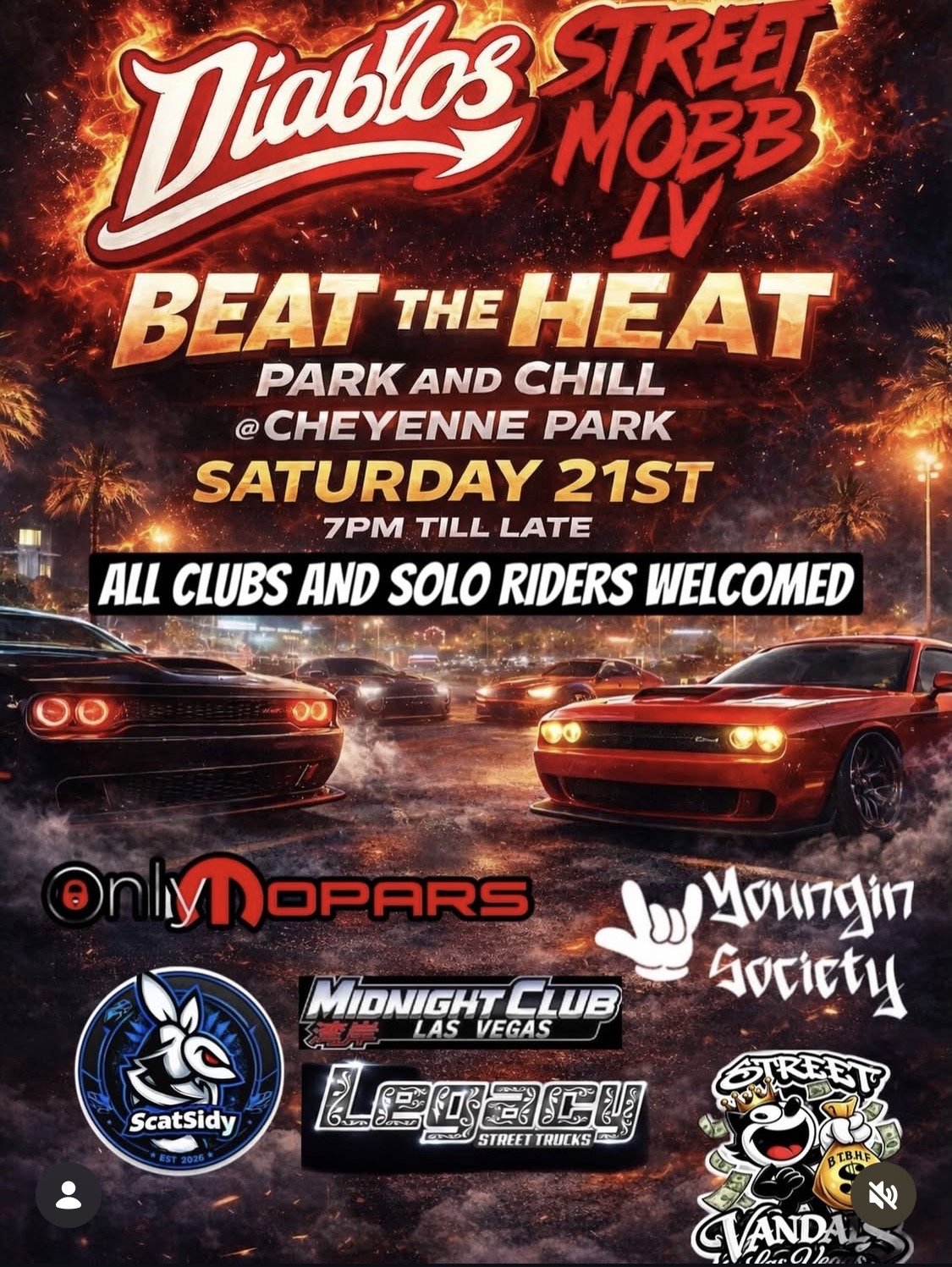 Beat The Heat Diablos Street Mobb LV mar 21st 2026
