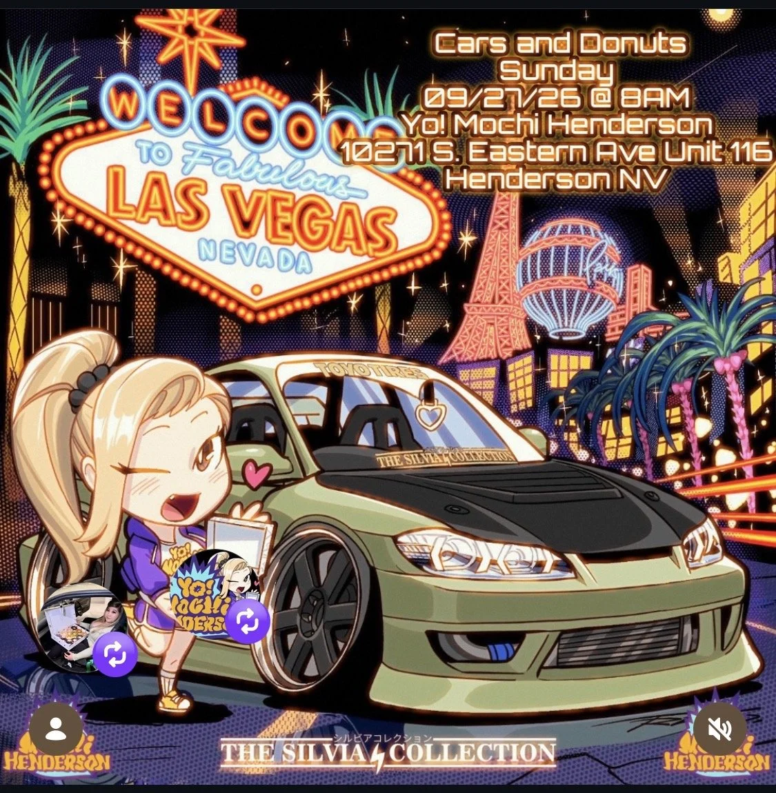 Cars and Donuts Yo Mochi Henderson The Silvia Collection sep 27th 2026