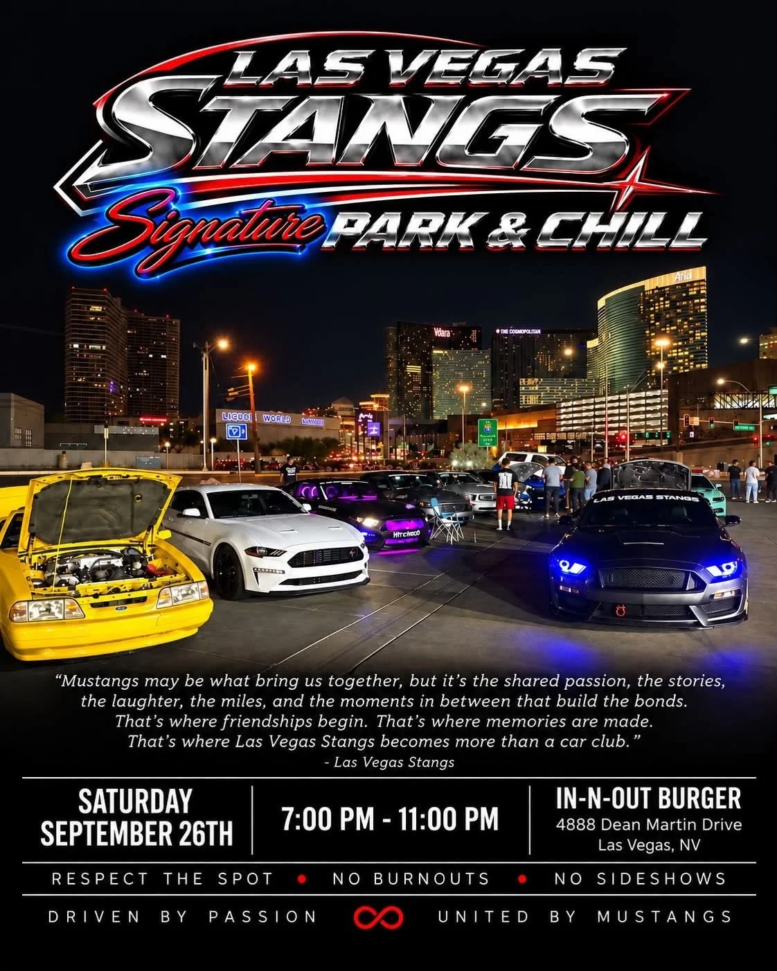 Las Vegas Stangs Signature Park and Chill sep 26th 2026