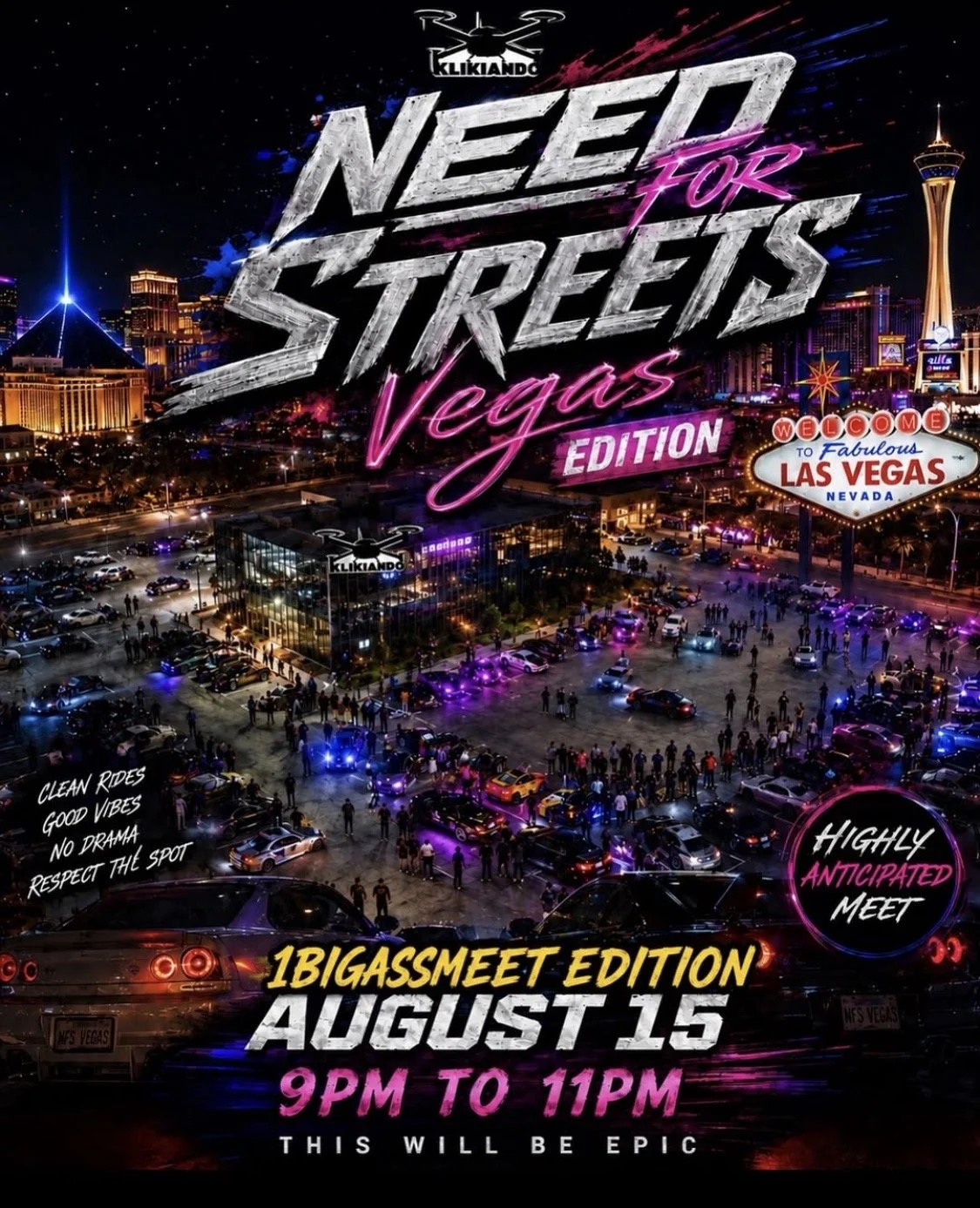 Need For Streets Vegas Edition 1BigAssmeet Edition august 15th 2026