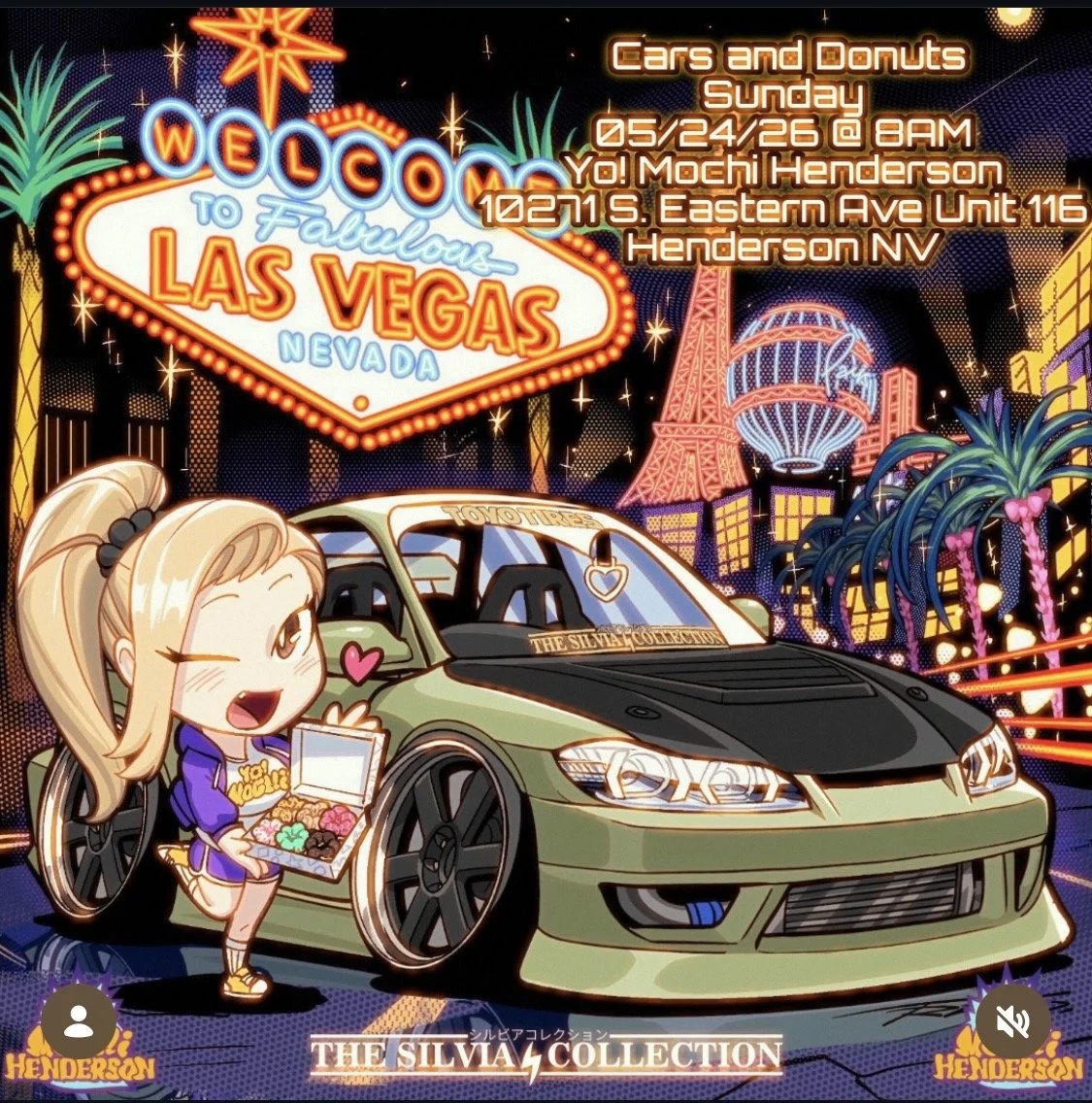 Cars and Donuts Yo Mochi Henderson The Silvia Collection may 24th 2026