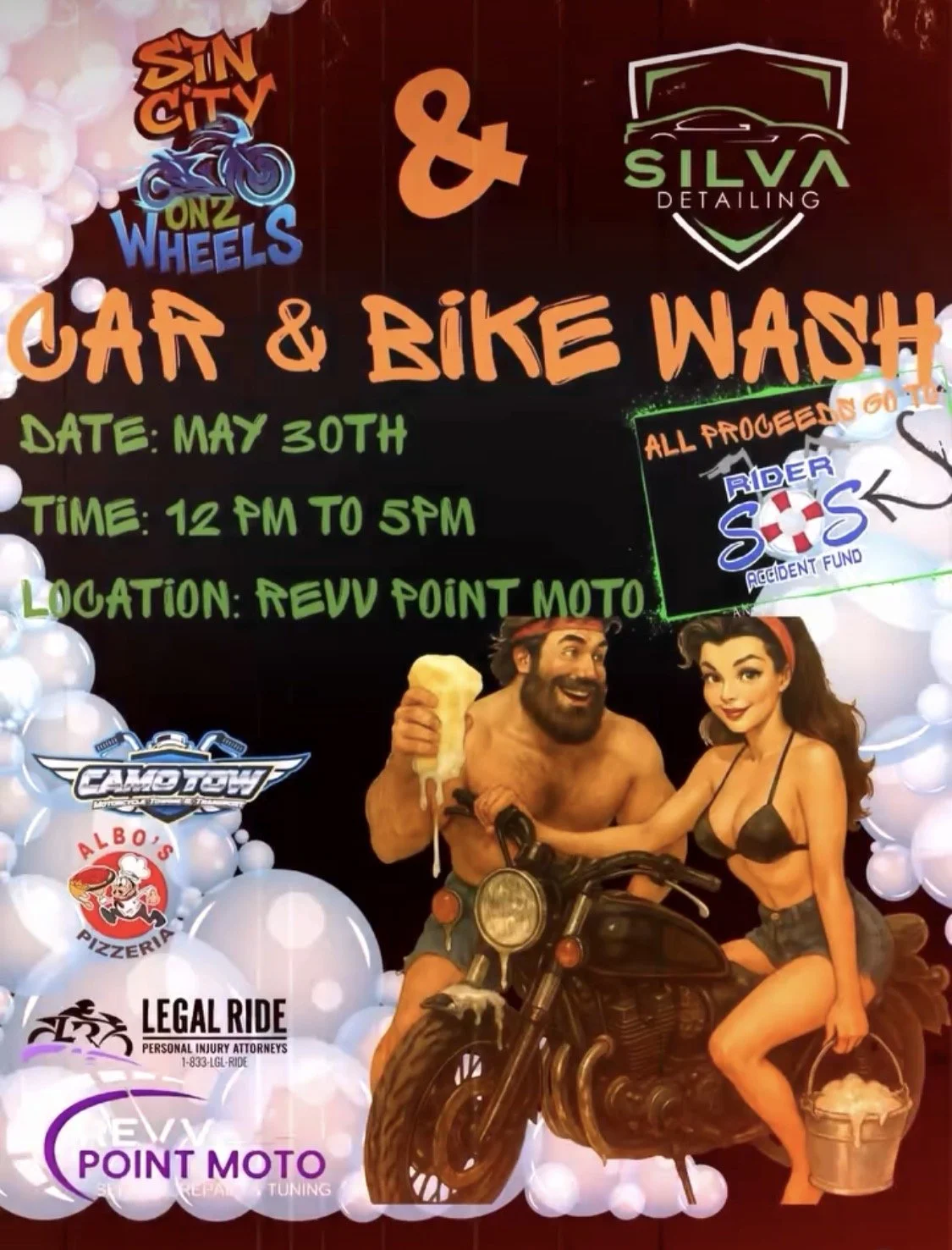 Car and Bike Wash Sin City On 2 Wheels Silva Detailing may 30th 2026