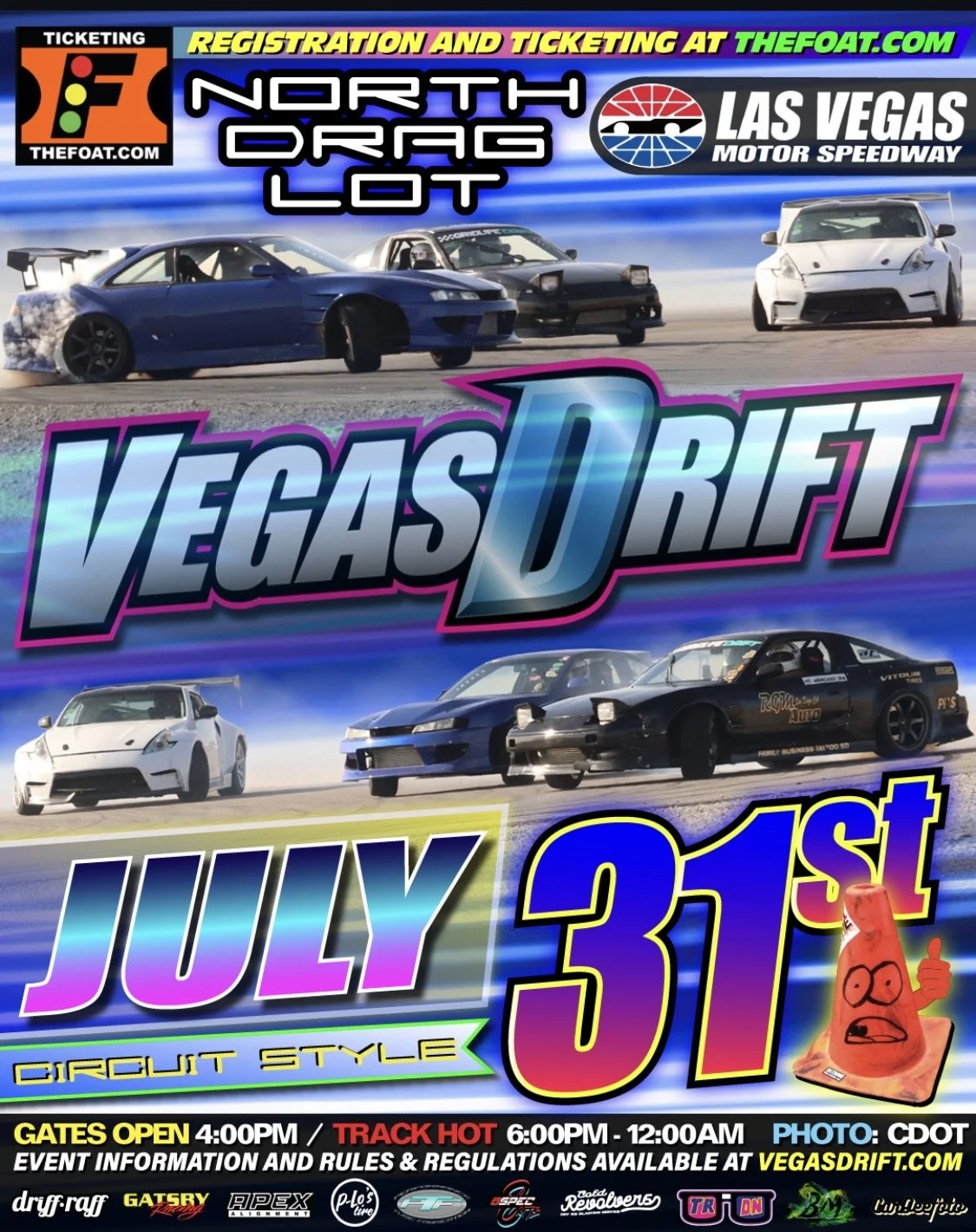 Vegas Drift Circuit Style Las Vegas Motor Speedway july 31st 2026