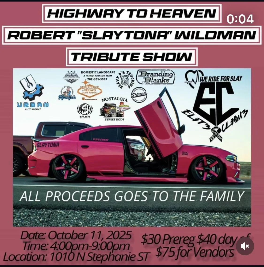 Highway To Heaven Robert Slaytona Wildman Tribute Show Car Show oct 11th 2025