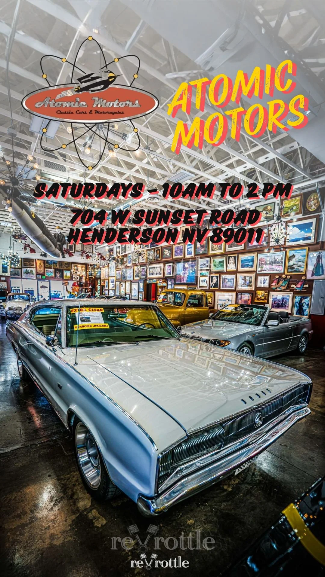 Atomic Motors Weekly Open House Las Vegas Car Meet sep 26th 2026